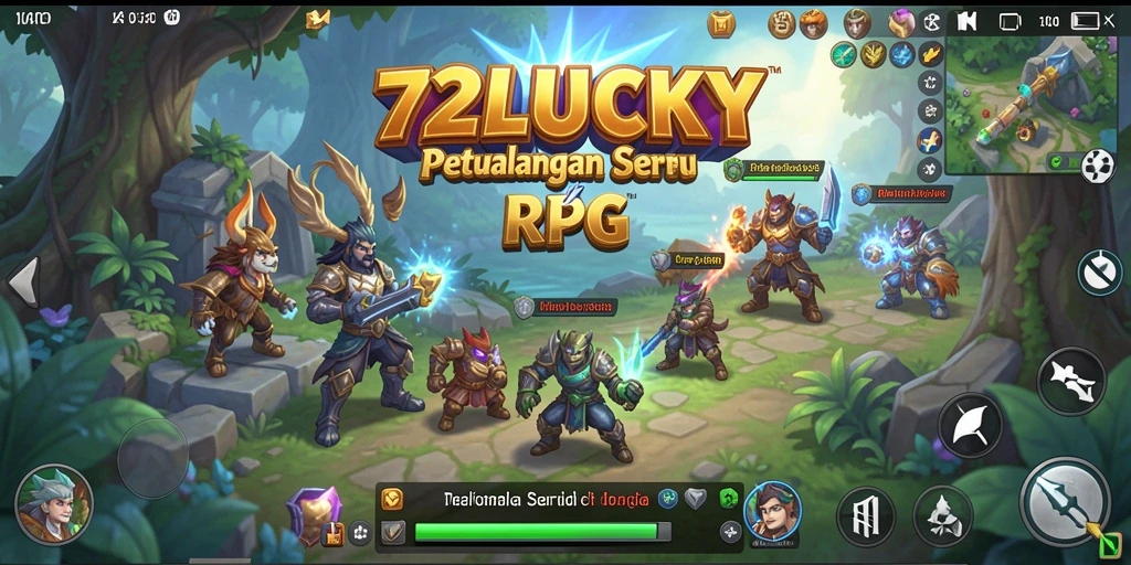 Tampilan gameplay RPG mendebarkan di 72LUCKY.