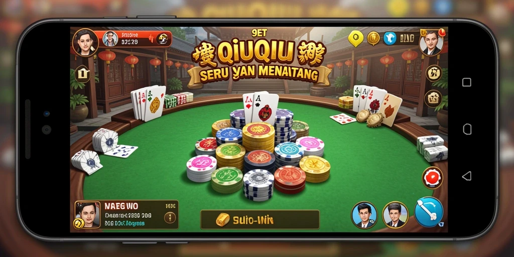 Screenshot utama dari gameplay QiuQiu 9ET yang seru.