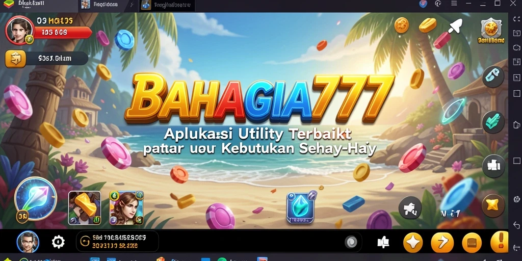 Tampilan antarmuka utama BAHAGIA777 yang modern dan ramah pengguna.