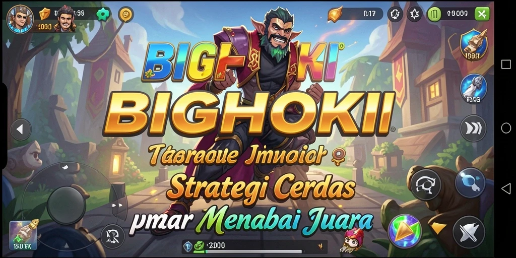 Screenshot gameplay BIGHOKI menunjukkan strategi intens.