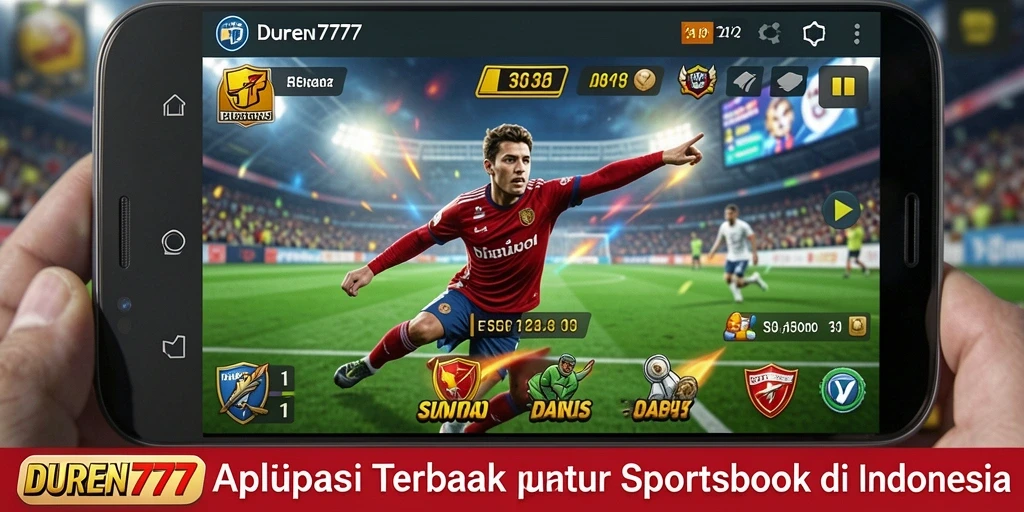 Tampilan gameplay interaktif DUREN777 dalam taruhan olahraga.