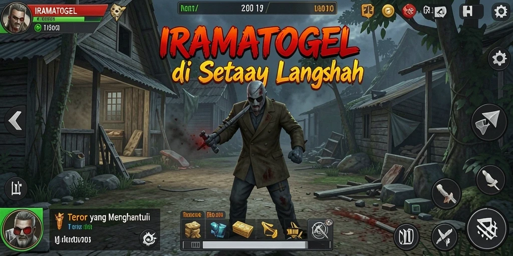 Screenshot gameplay menakutkan dari IRAMATOGEL dengan suasana menyeramkan.