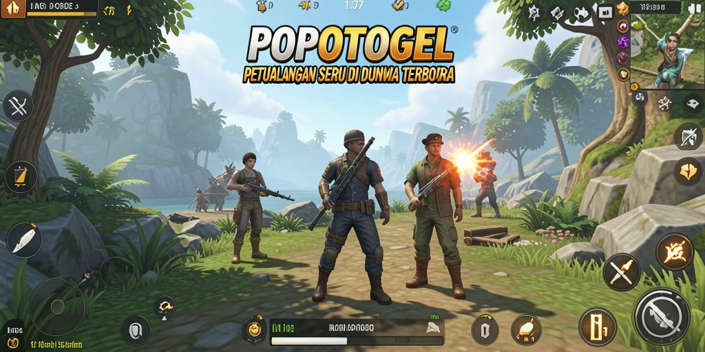 Gameplay seru di dunia terbuka POPOTOGEL yang penuh petualangan.