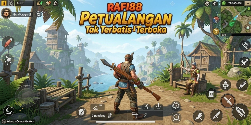 Tampilan gameplay Open World yang menakjubkan dan interaktif.