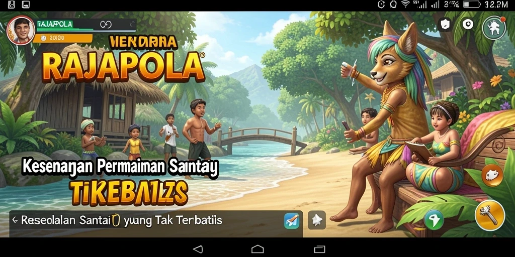 Tampilan gameplay seru dan penuh warna di RAJAPOLA.