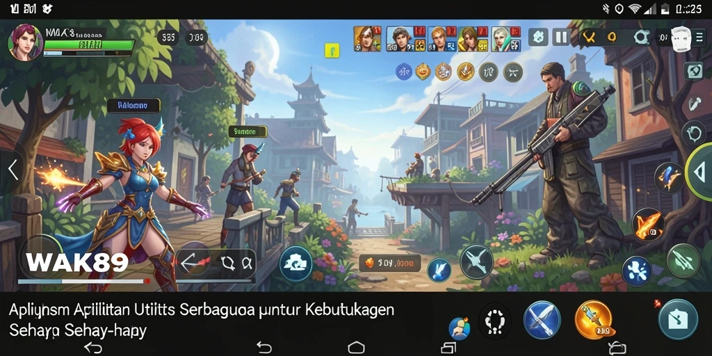 Tampilan antarmuka utama WAK89 yang sederhana dan fungsional.